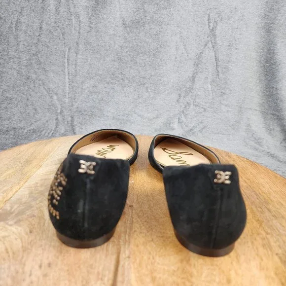 Sam Edelman Rodney20 D'Orsay Flats Women's Size 7 M Black Suede Leather Shoes - Picture 4 of 8